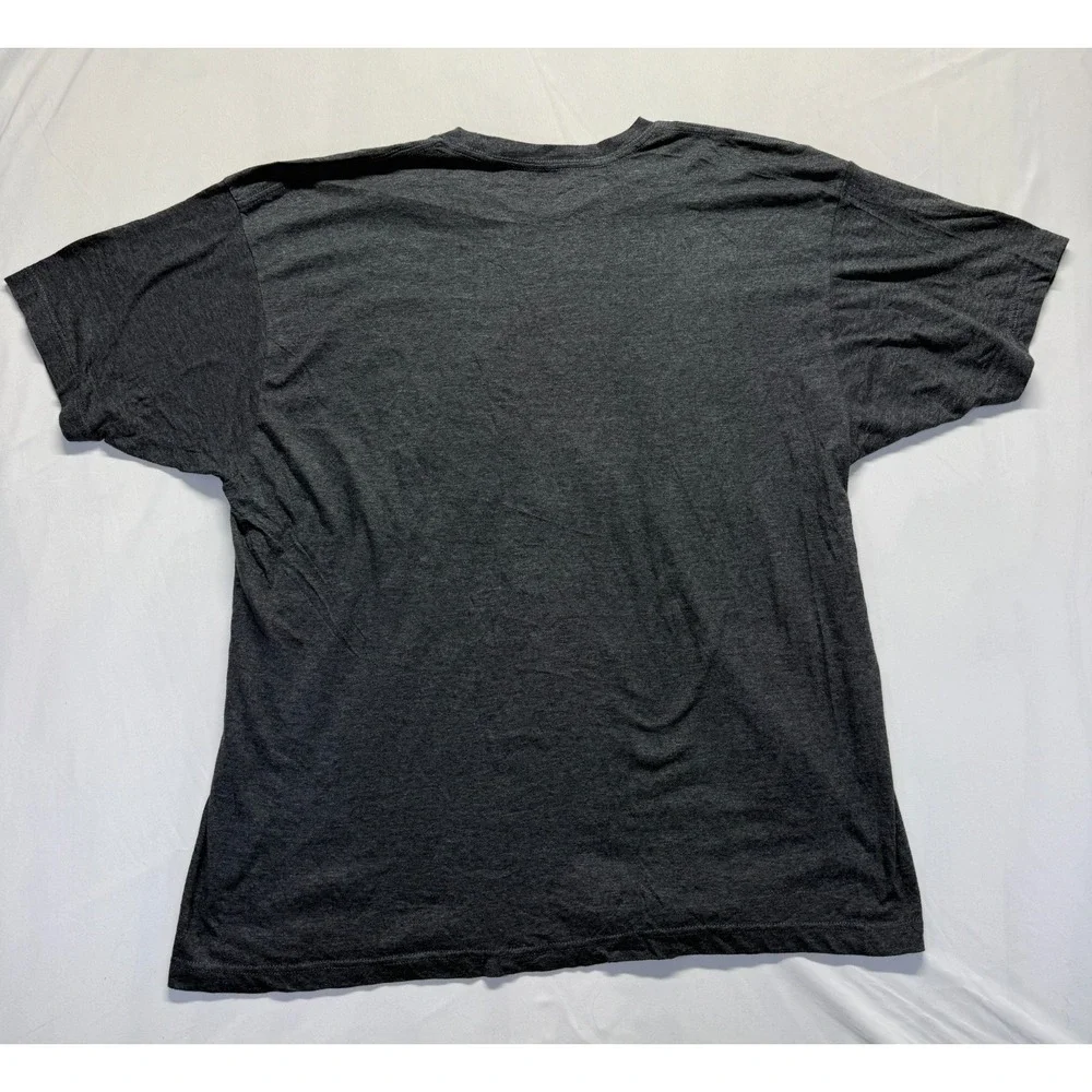 Marvel T Shirt Mens 2XL Heather Charcoal Gray Graphic Print Deadpool Distressed